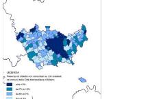 Incidenza percentuale della popolazione non comunitaria sul totale dei residenti per comune